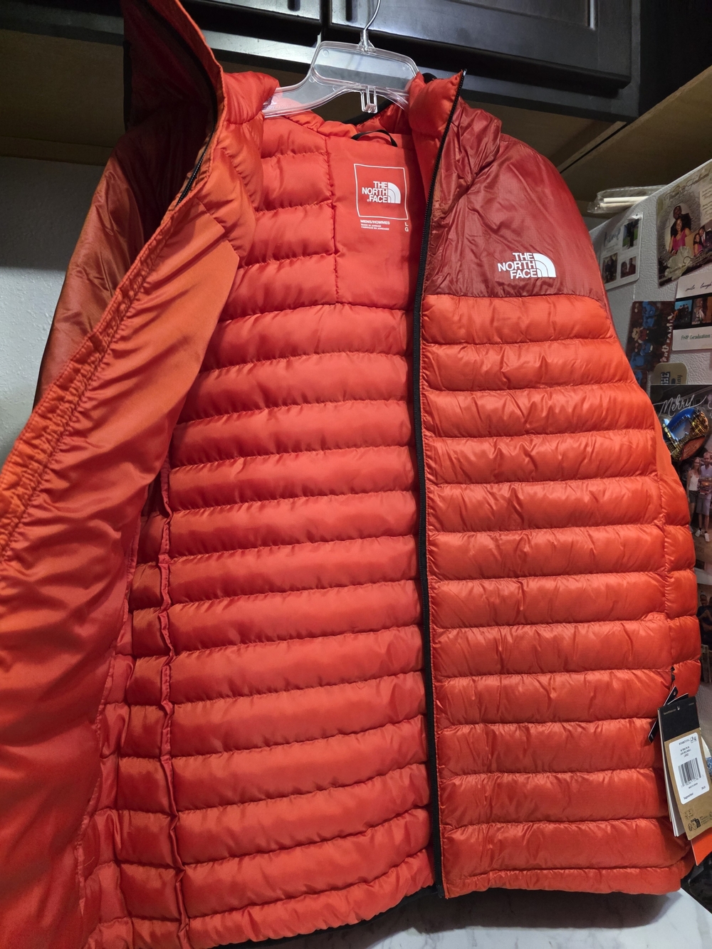 The North Face Women’s Hooded Packable Puffer Jacket Men Size Large - Picture 12 of 16